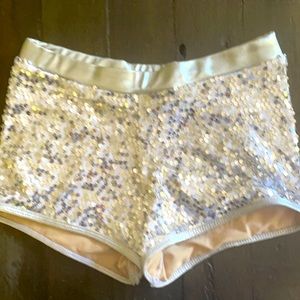 Gia-Mia Silver Sequined Dance Shorts size AS